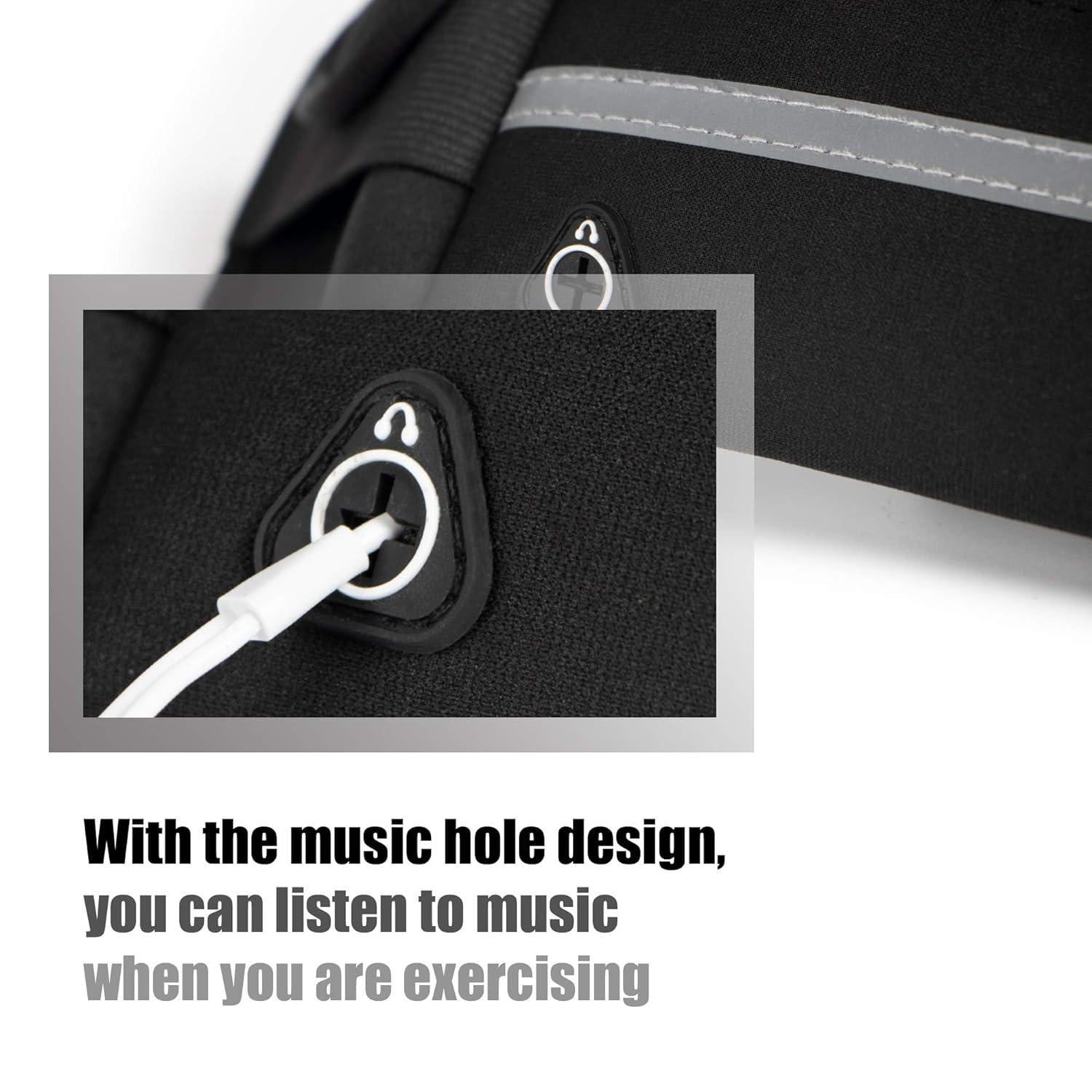 Ultra Light Bounce Fitness Workout/Running Belt s144gw-vb