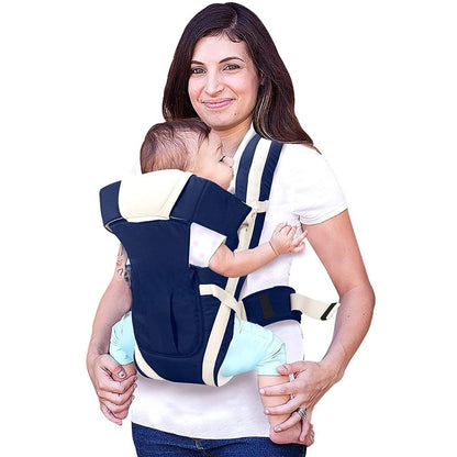 Baby Carrier Bag/Adjustable Hands Free 4 in 1 Baby/Baby sefty Belt/Child Safety Strip/Baby Sling Carrier Bag/Baby Back Carrier Bag (Black) Front Carry Facing s144gw-vb