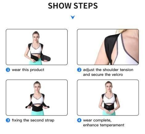 Adjustable Back Posture Corrector/ Slouching Relieve Pain Belt Women Men s144gw-vb