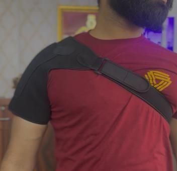 SPOSAFE Shoulder Support Back Brace s144gw-vb