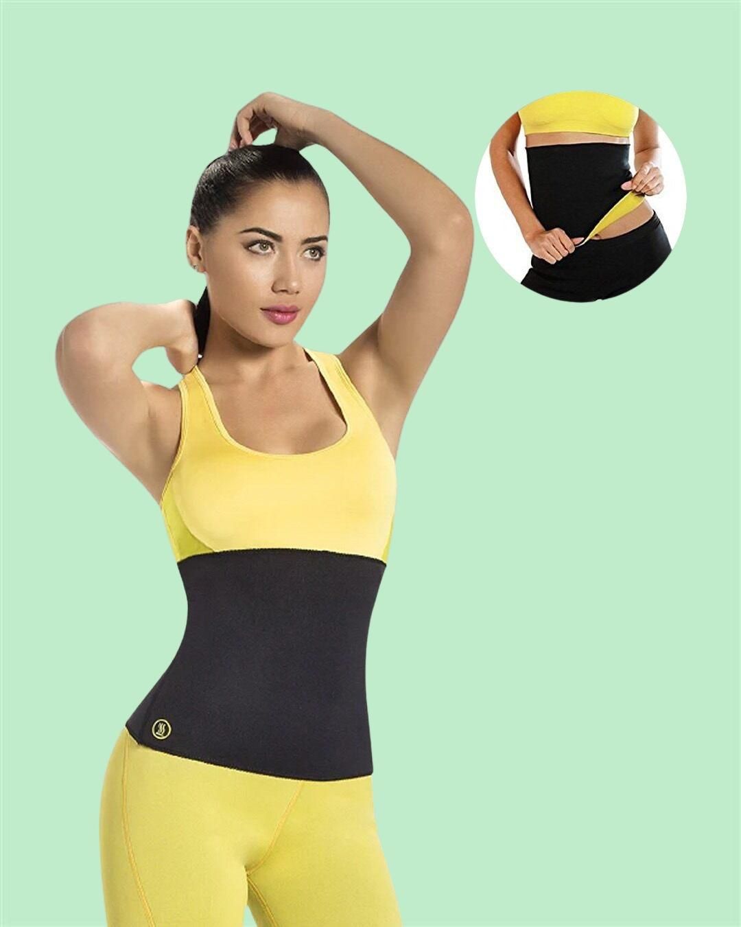 Sweat Belt - Hot Body Shaper Belly Fat Burner For Men & Women s144gw-vb